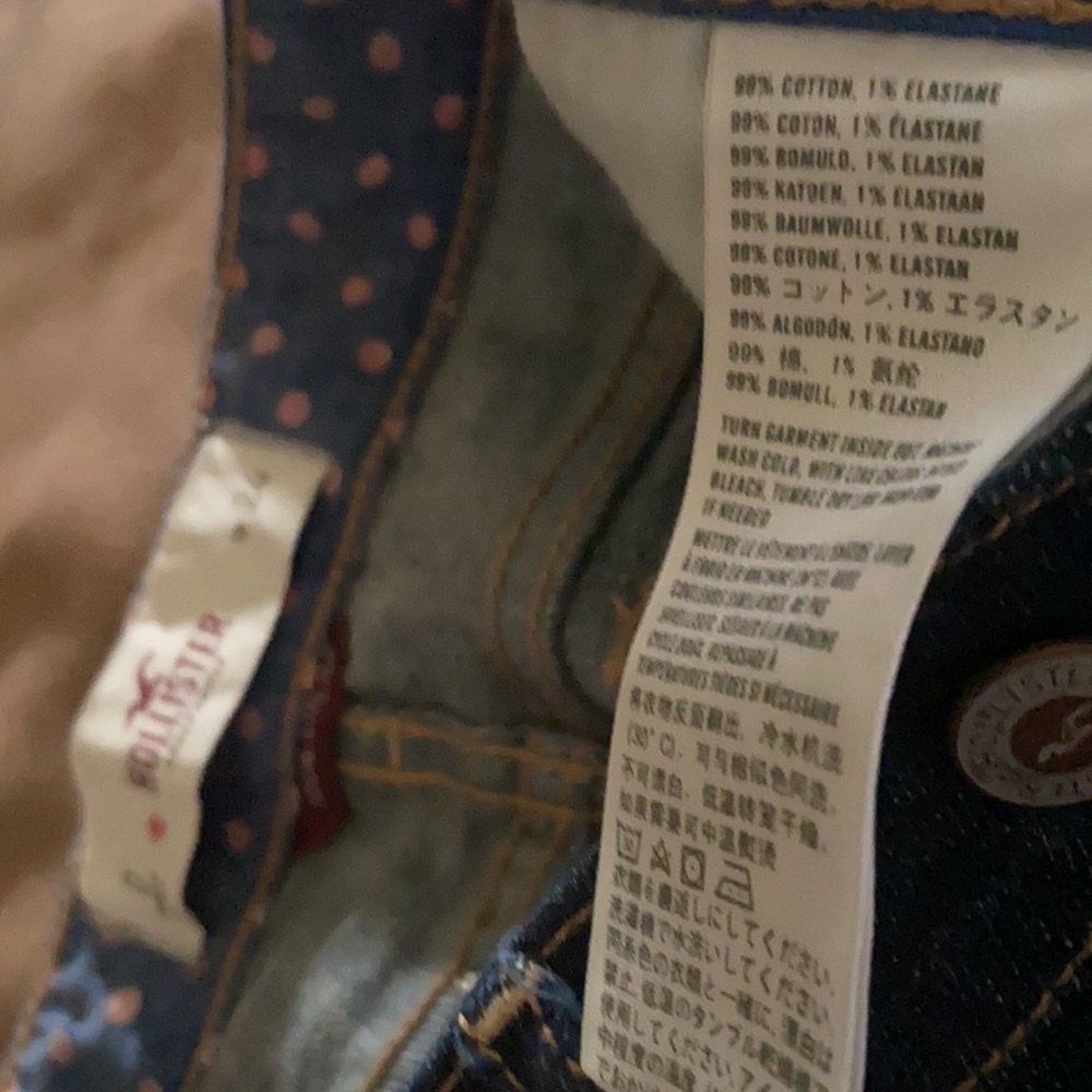 Hollister Women’s Cuffed Blue Jeans Size 0 Waist24 - Picture 7 of 7